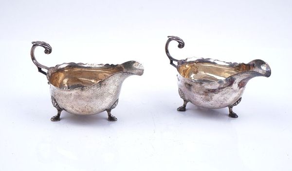 A PAIR OF SILVER SAUCEBOATS