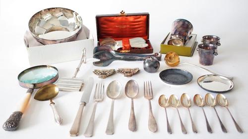 A GROUP OF FOREIGN AND PLATED WARES (QTY)