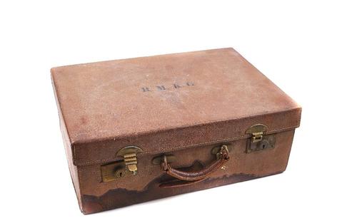 A SILVER MOUNTED TRAVELLING PART TOILET SET