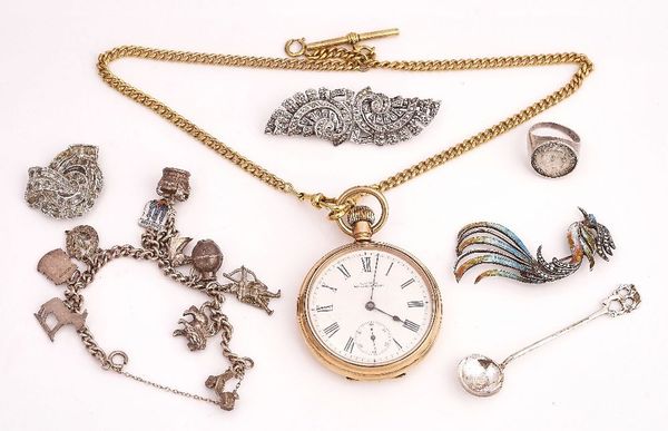 A POCKET WATCH AND SEVEN FURTHER ITEMS (8)