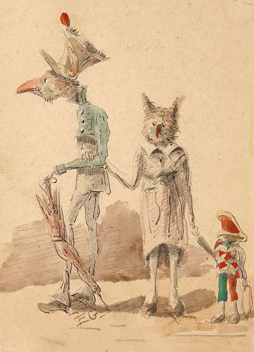 FOLLOWER OF ERNEST HENRI GRISET