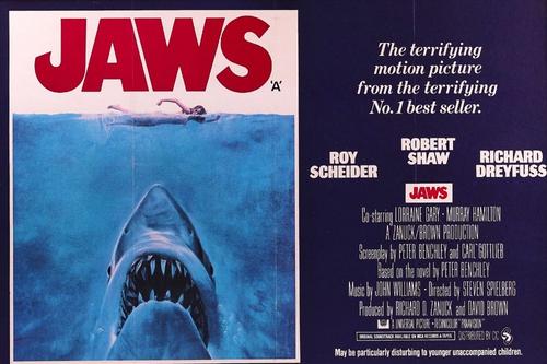 BRITISH MOVIE POSTER; JAWS