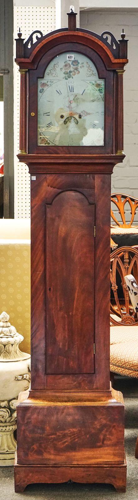 A GEORGE III MAHOGANY LONGCASE CLOCK