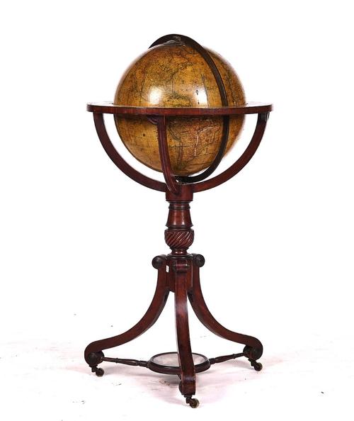 A NEWTON'S TERRESTRIAL LIBRARY GLOBE