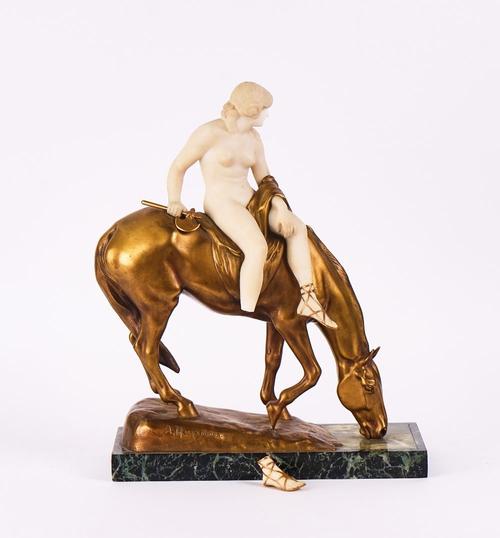 ‘AMAZON’, CAST FROM THE MODEL BY ALBERT HINRICH HUSSMANN (1874-1946)
