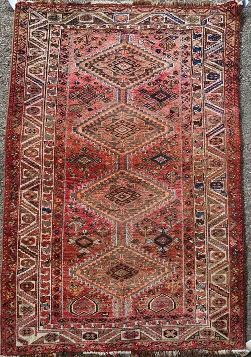 AN AFSHAR RUG, SOUTH PERSIAN