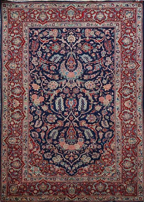 A KASHAN PRAYER RUG, PERSIAN
