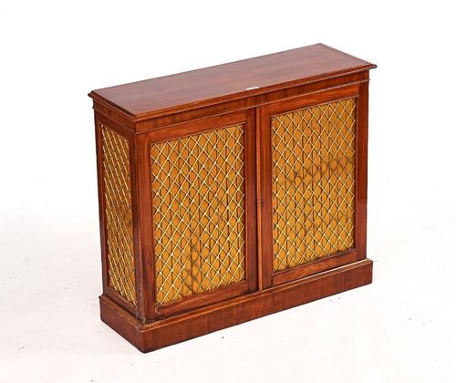 A 19TH CENTURY MAHOGANY SIDE CABINET