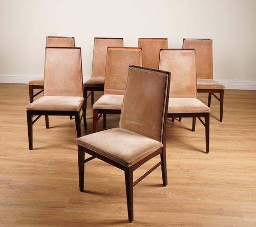 DYRLUND DENMARK; A MID-TWENTIETH CENTURY TEAK RECTANGULAR EXTENDING DINING TABLE (9)