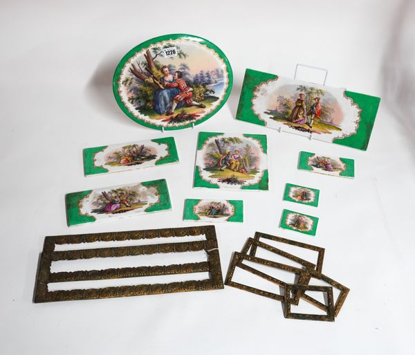 NINE GERMAN PORCELAIN PLAQUES (16)