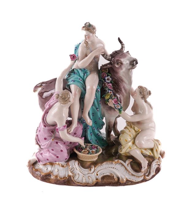 A MEISSEN GROUP OF EUROPA AND THE BULL