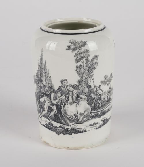 A WORCESTER TEA CADDY