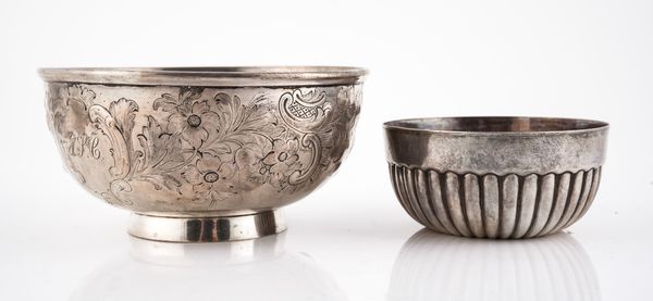 TWO VICTORIAN SILVER CIRCULAR BOWLS