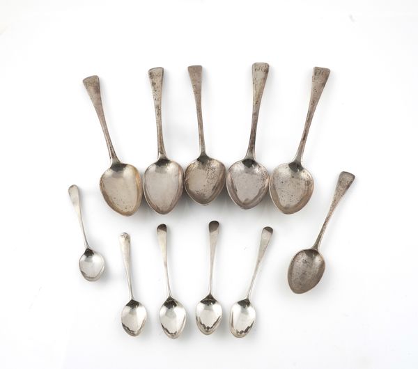 ELEVEN SILVER SPOONS (11)