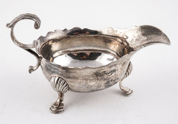 A GEORGE II SILVER SMALL SAUCEBOAT