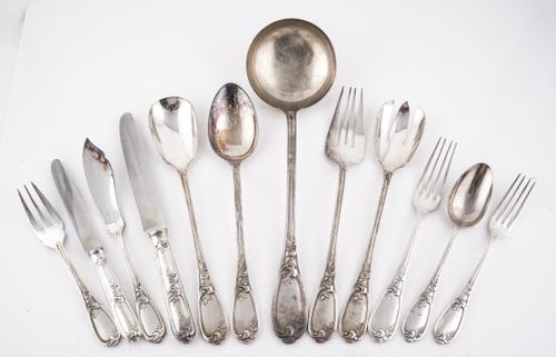 A CONTINENTAL PLATED PART TABLE SERVICE (QTY)