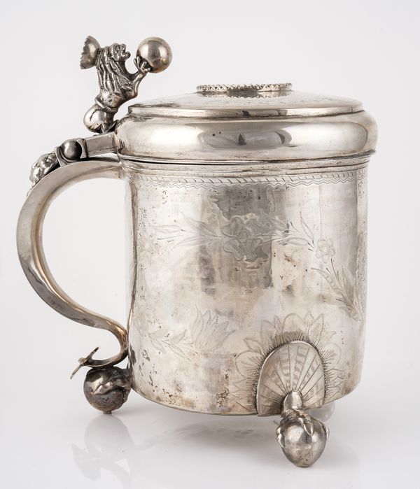 A DANISH PEG TANKARD