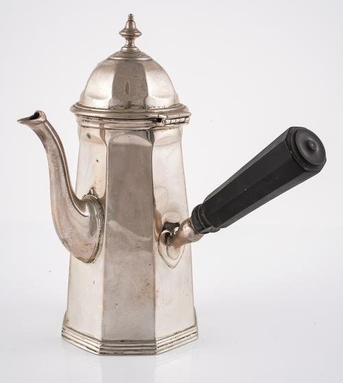 A SILVER COFFEE POT
