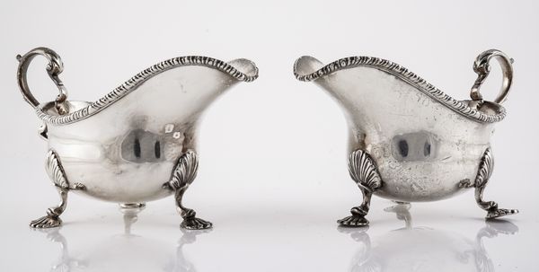 A PAIR OF SILVER SAUCEBOATS (2)