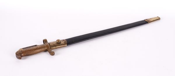 AN AMERICAN 1870 STYLE NAVY RIFLE BAYONET