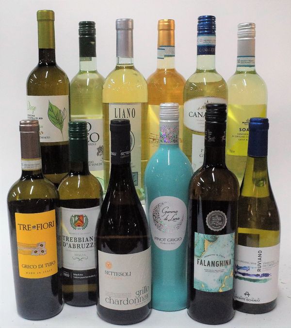 12 BOTTLES ITALIAN WHITE WINE