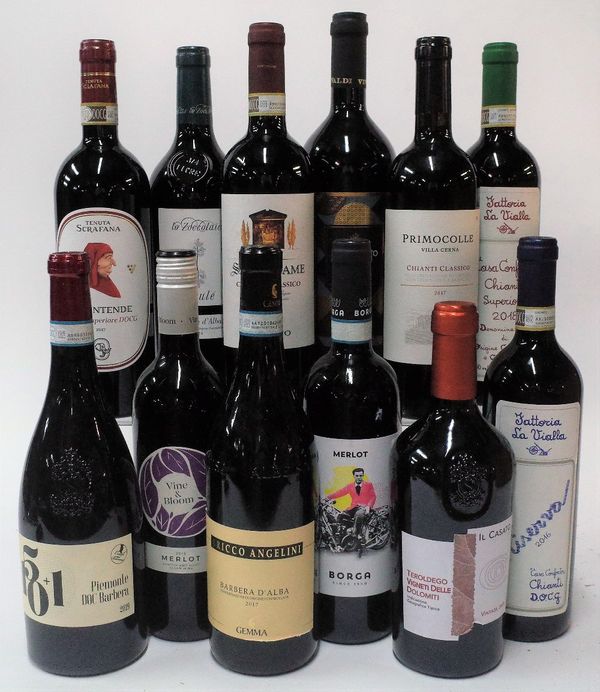 12 BOTTLES ITALIAN RED WINE