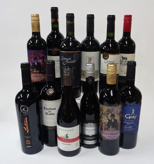 12 BOTTLES CHILEAN RED WINE