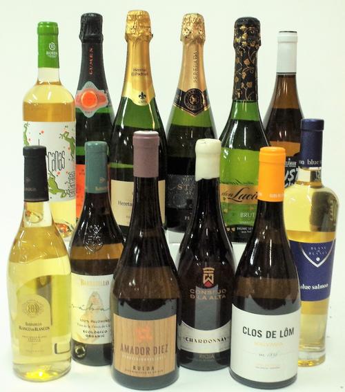 12 BOTTLES SPANISH WHITE AND SPARKLING WINE