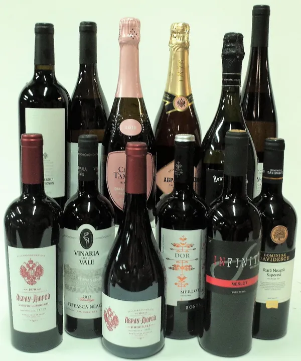 12 BOTTLES RUSSIAN AND MOLDOVAN WINE