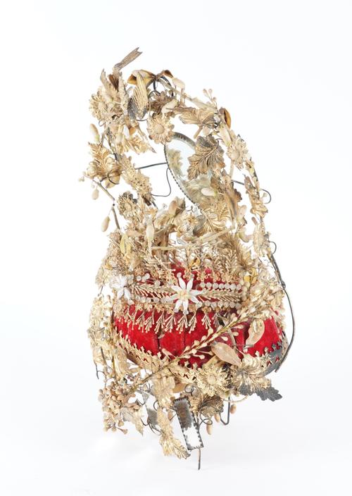 A FRENCH GILT-METAL MOUNTED ‘GLOBE DE MARIEE’ OR MARRIAGE GLOBE