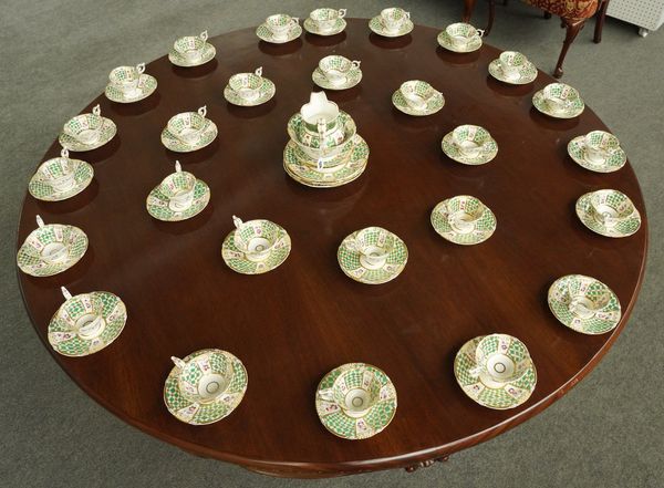 A DAVENPORT PORCELAIN PART TEA AND COFFEE SERVICE