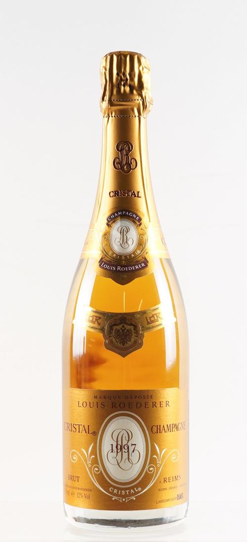 A BOTTLE OF 1997 LOUIS ROEDERER CRISTAL CHAMPAGNE