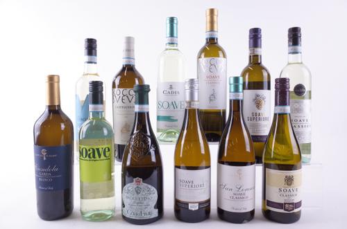 TEN BOTTLES SOAVE AND TWO ITALIAN WHITE WINE