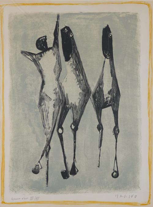 ***LOT NUMBER HAS COME OFF, IT'S LEANING UP AGAINST JULIAN AND MICHAEL'S OFFICE*** MARINO MARINI (ITALIAN, 1901-1980)