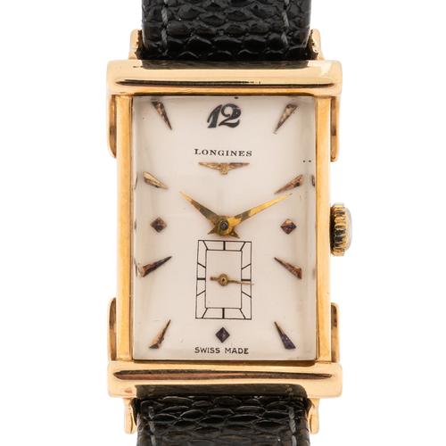 A 14CT GOLD LONGINES WATCH