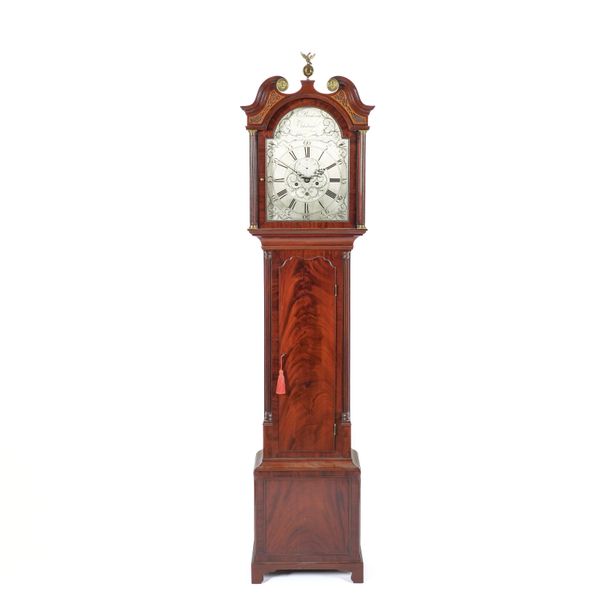 A GEORGE III SCOTTISH MAHOGANY LONGCASE CLOCK