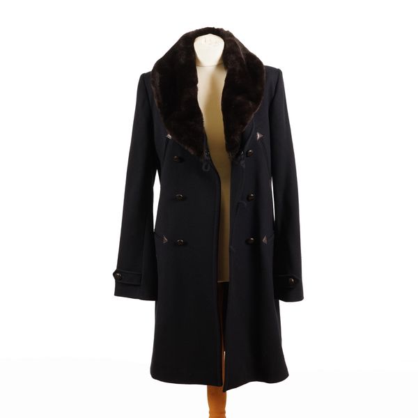 PAUL & JOE: TWO NAVY BLUE DUFFLE STYLE COATS (5)