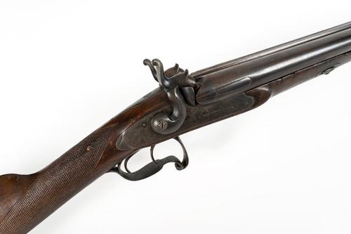 A CONTINENTAL PERCUSSION DOUBLE-BARREL SHOTGUN BY BOUCHLY & CARPENTERS