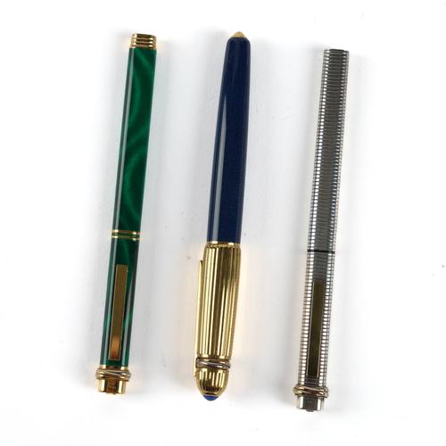 CARTIER: A GROUP OF THREE FOUNTAIN PENS (3)