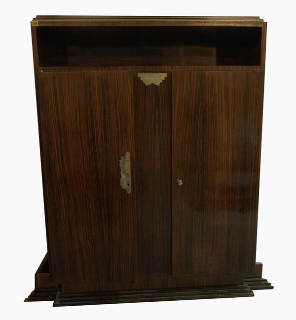 AN ART DECO ROSEWOOD SIDE CABINET