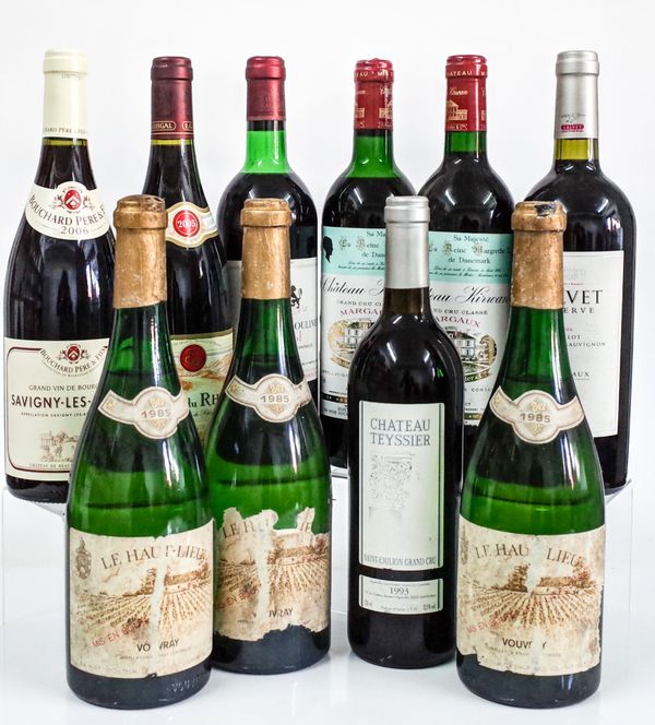 Ten bottles of mixed French wine (10)