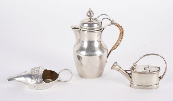 A MOCHA POT, A MEDICINE FEEDER AND A MINIATURE WATERING CAN (3)