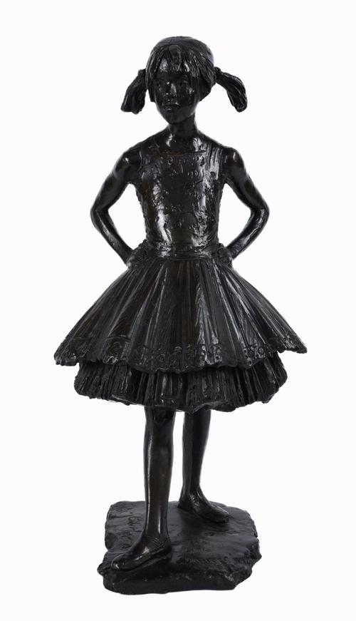 JAMES BUTLER M.B.E., R.A., R.W.A., F.R.B.S., (1931-2022, BRITISH): A PATINATED BRONZE SCULPTURE ENTITLED ‘THE LITTLE DANCER’