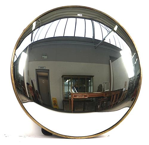 A LARGE MODERN CONVEX MIRROR