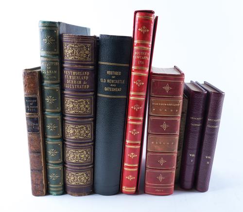 HUTTON, William (1723-1815).  The History of the Roman Wall ... The Second edition, London, 1813, 8vo, plates, contemporary calf. With 7 other works of related interest in 8 vols. (9)