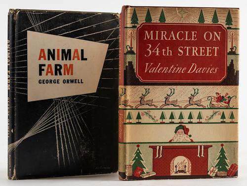 ORWELL, George (1903-50). Animal Farm, New York, 1946, 8vo, original green cloth, dust-jacket. FIRST AMERICAN EDITION, second or later issue. With 4 other books. (5)