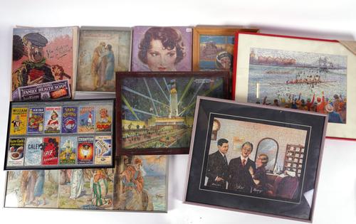 A GROUP OF NINE EARLY 20TH CENTURY ADVERTISING JIGSAW PUZZLES (9)