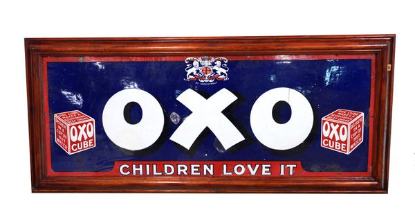 OXO "CHILDREN LOVE IT" A LARGE MID 20TH CENTURY ENAMEL SIGN