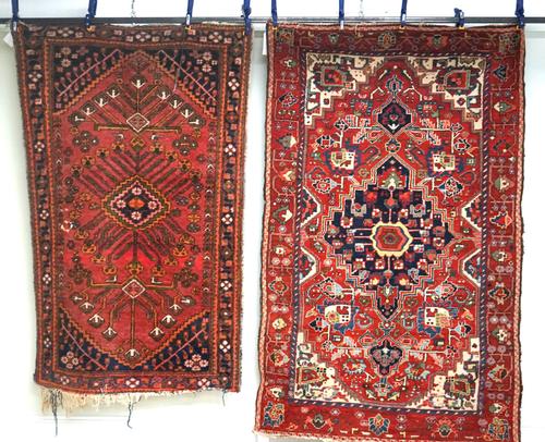 A BAKHTIARI RUG, PERSIAN AND A MAHAL RUG, PERSIAN (2)
