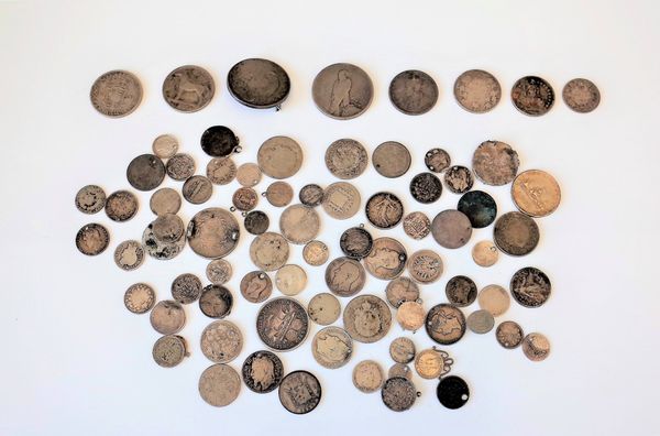 A QUANTITY OF FOREIGN SILVER COINS (QTY)